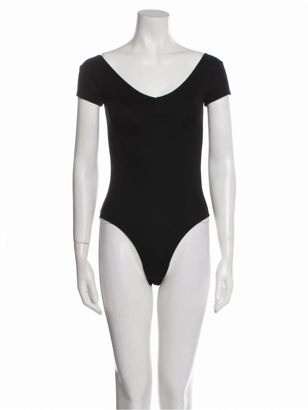 Maje Black V-Neck Bodysuit – Size 1 – Like New